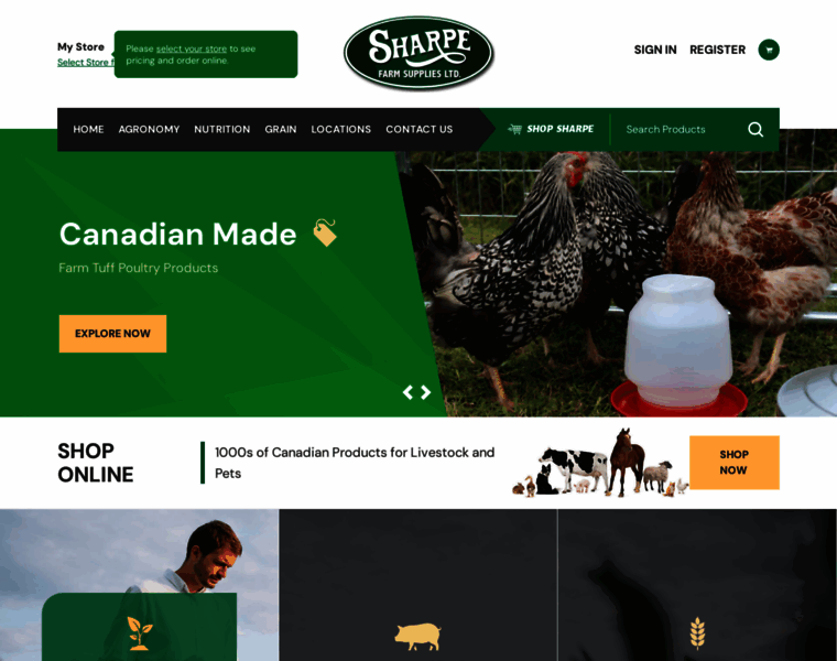 Sharpefarmsupplies.com thumbnail