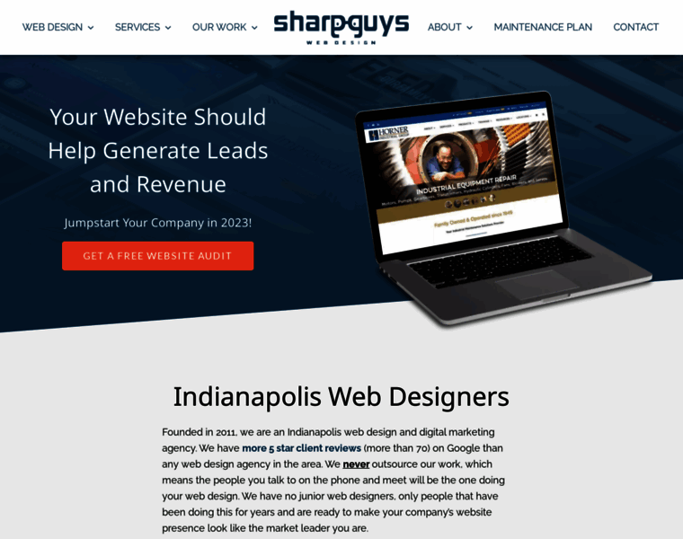 Sharpguyswebdesign.com thumbnail