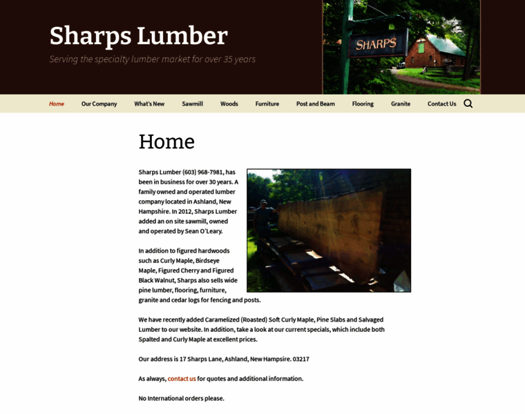 Sharpslumber.com thumbnail