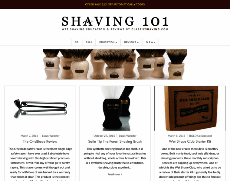 Shaving101.com thumbnail
