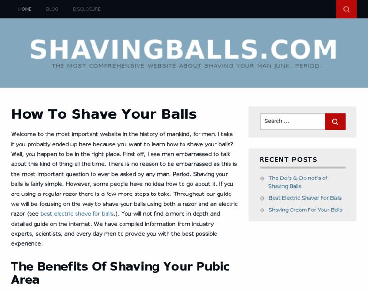 Shavingballs.com thumbnail