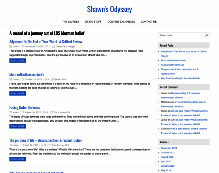 Shawnsodyssey.net thumbnail