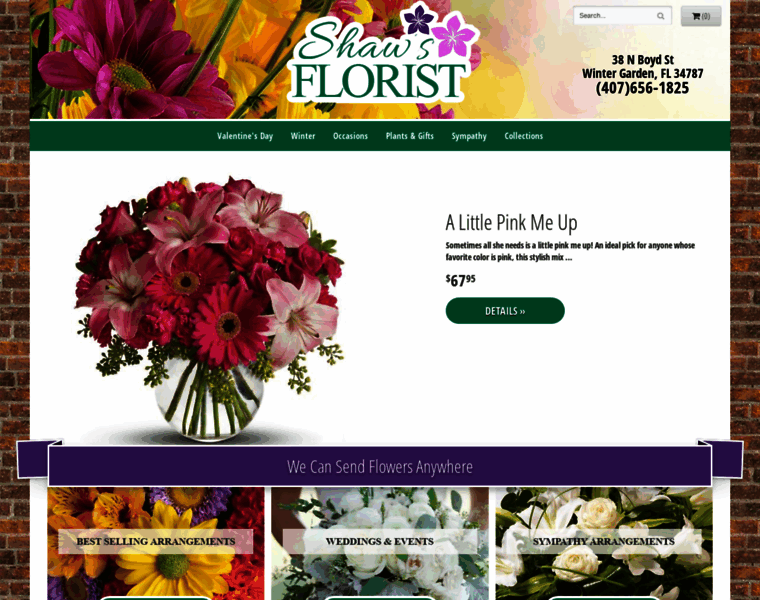 Shaws-florist.com thumbnail