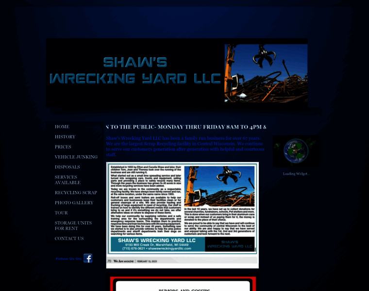Shawswreckingyardllc.com thumbnail