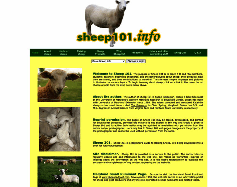 Sheep101.info thumbnail