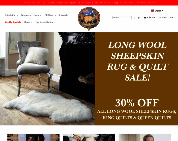 Sheepskindownunder.com thumbnail