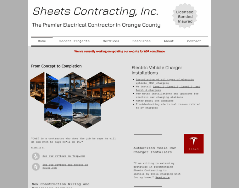 Sheetscontracting.com thumbnail