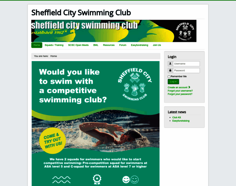 Sheffieldcityswimmingclub.co.uk thumbnail