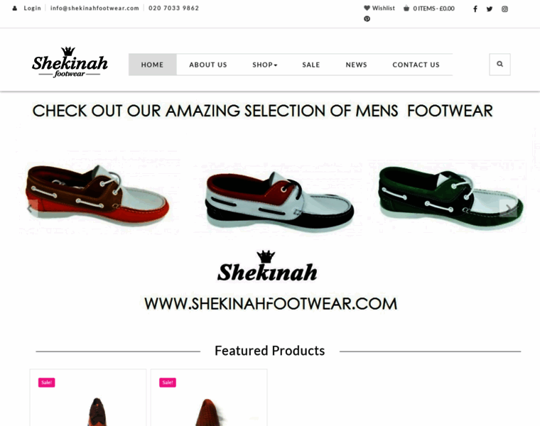 Shekinahfootwear.com thumbnail
