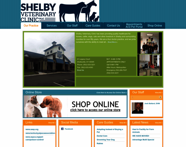 Shelbyveterinaryclinic.com thumbnail