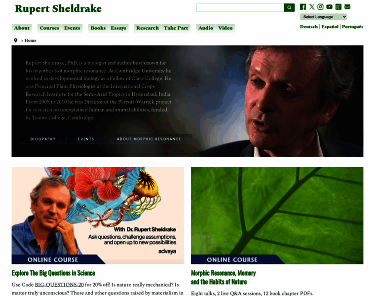 Sheldrake.org thumbnail