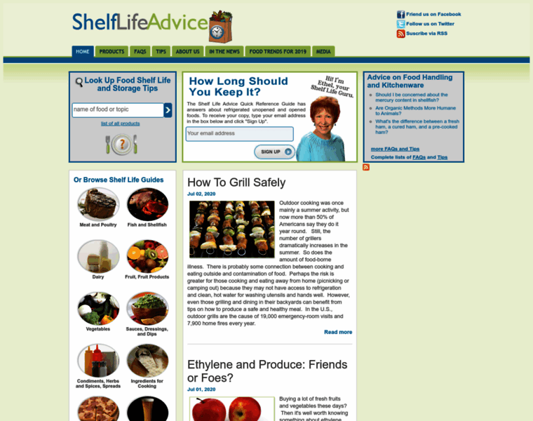 Shelflifeadvice.com thumbnail