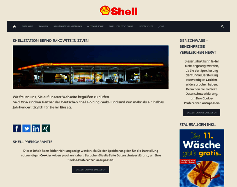Shell-station-rakowitz.de thumbnail