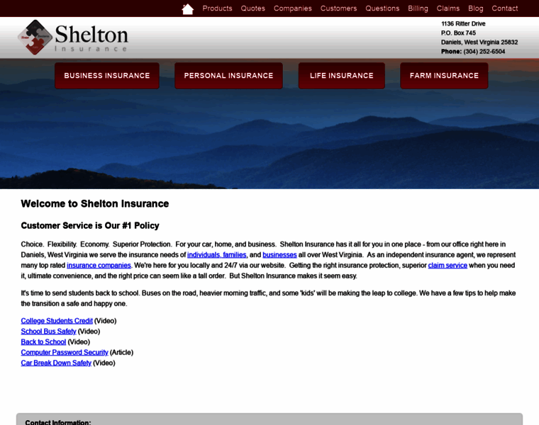 Sheltoninsurance.com thumbnail