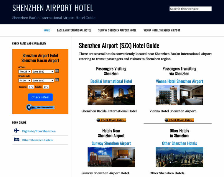 Shenzhenairporthotel.com thumbnail