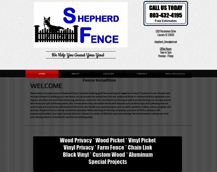 Shepherdfence.net thumbnail