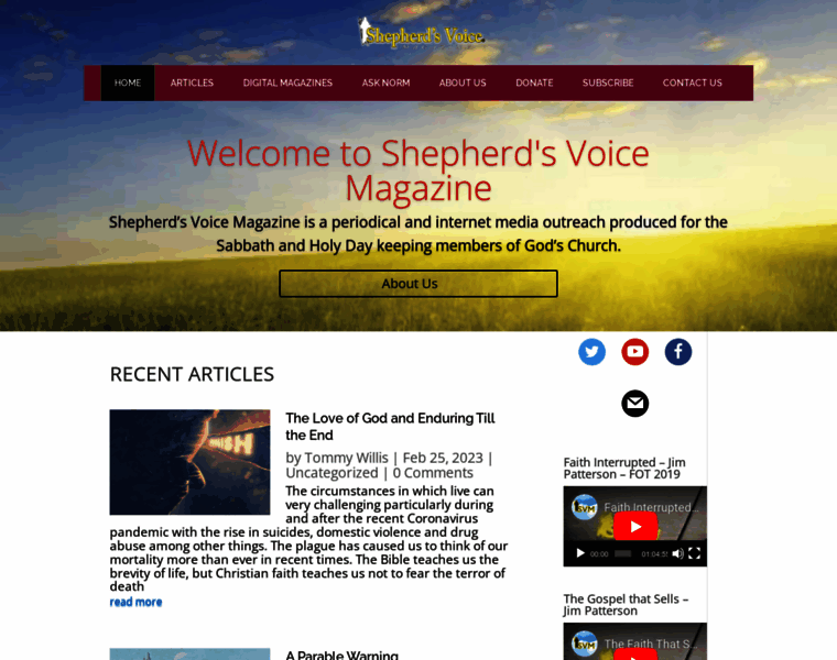 Shepherdsvoicemagazine.org thumbnail