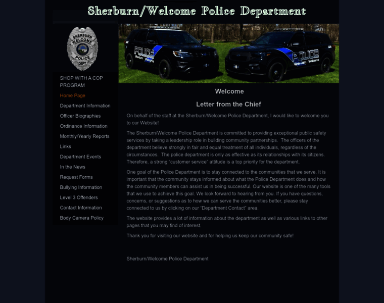 Sherburnwelcomepolice.org thumbnail