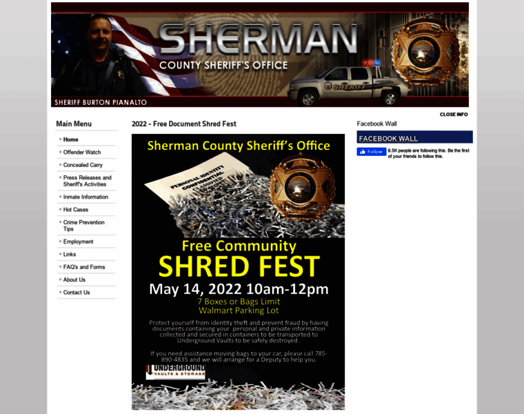Shermancountysheriff.com thumbnail