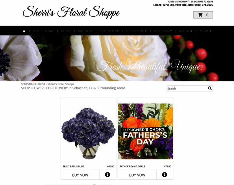 Sherrisflowers.com thumbnail