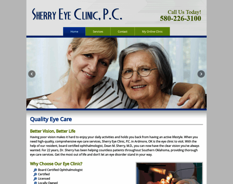 Sherryeyeclinic.com thumbnail