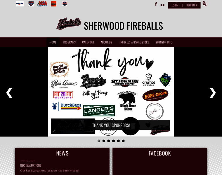 Sherwoodfireballs.com thumbnail