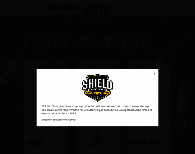 Shielddriving.com thumbnail
