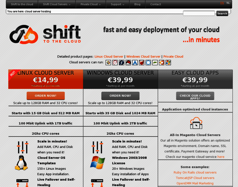 Shifttothecloud.com thumbnail