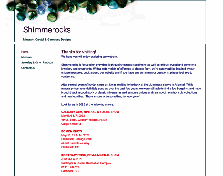 Shimmerocks.com thumbnail