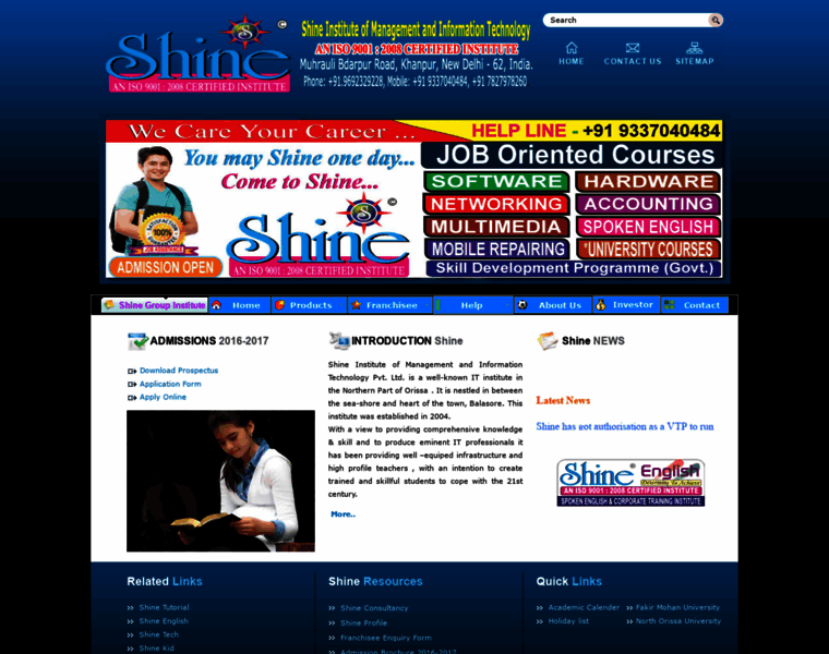 Shineinstitute.org thumbnail