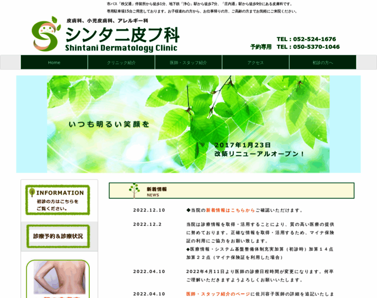 Shintani-hifuka.com thumbnail