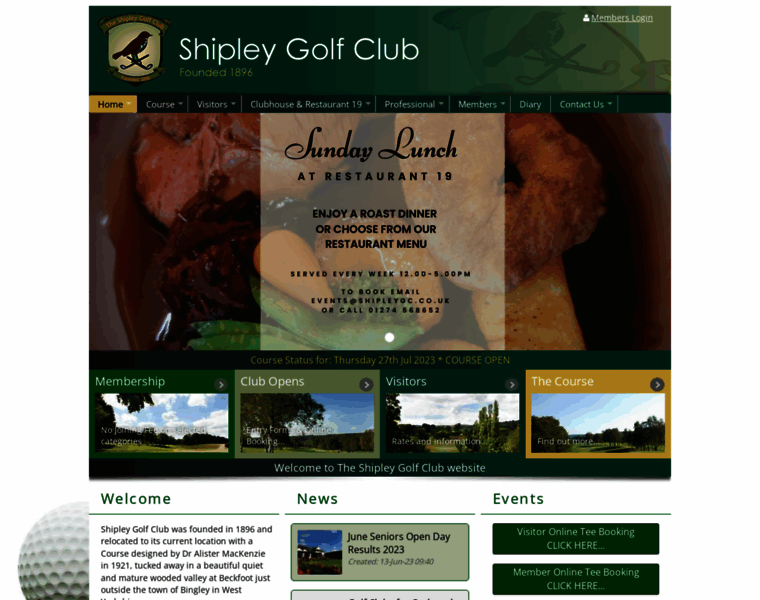 Shipleygolf.co.uk thumbnail