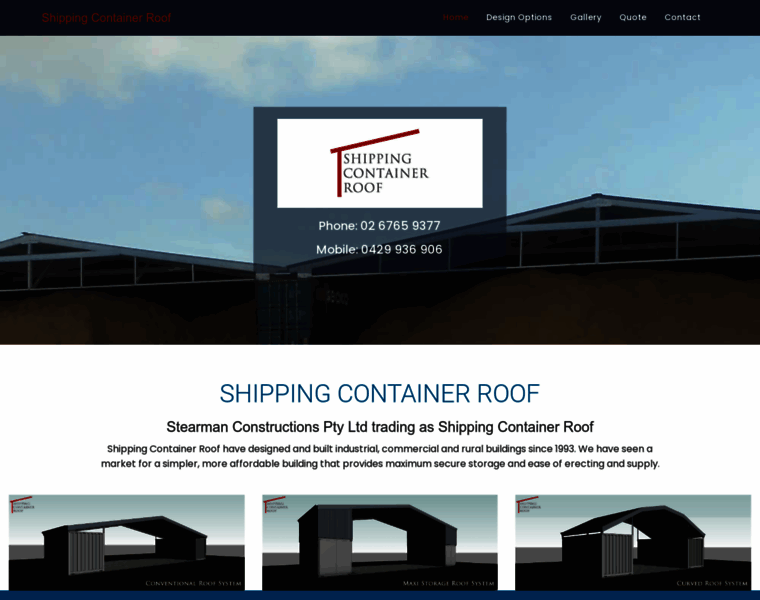 Shippingcontainerroof.com.au thumbnail
