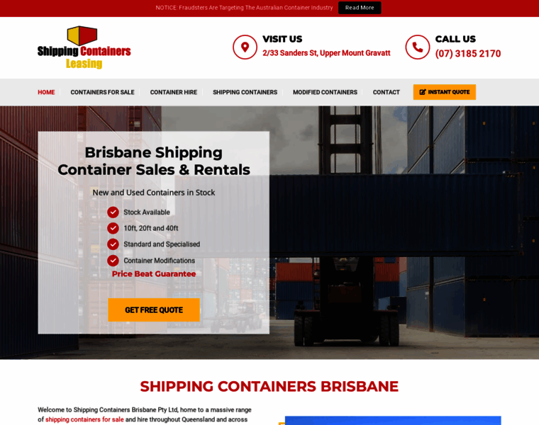 Shippingcontainersbrisbane.com.au thumbnail