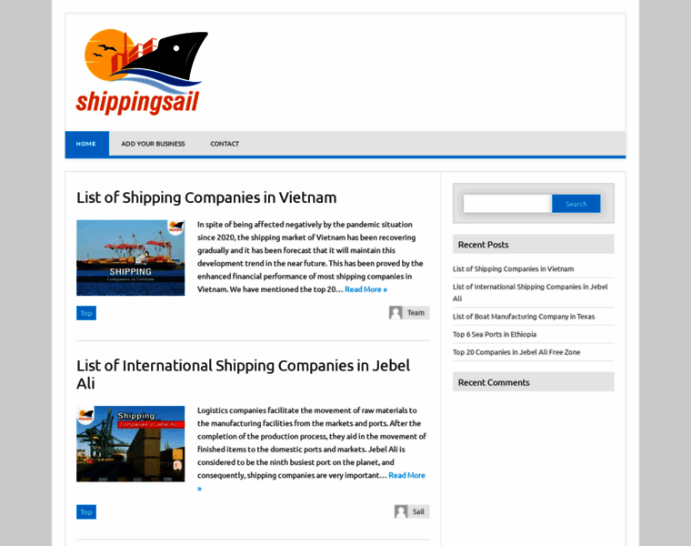 Shippingsail.com thumbnail