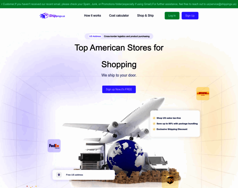 Shippingx.us thumbnail