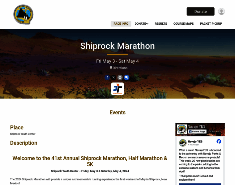 Shiprockmarathon.com thumbnail