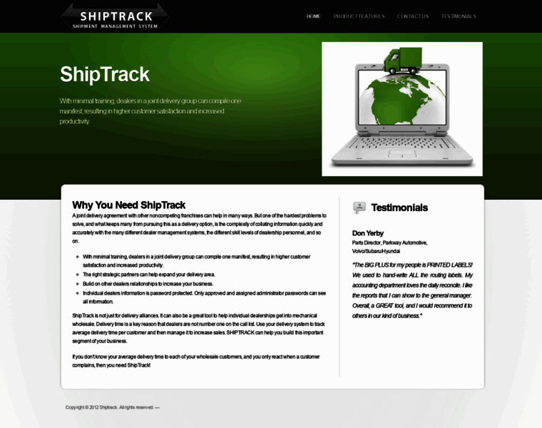 Shiptrack.us thumbnail