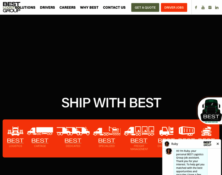 Shipwithbest.com thumbnail