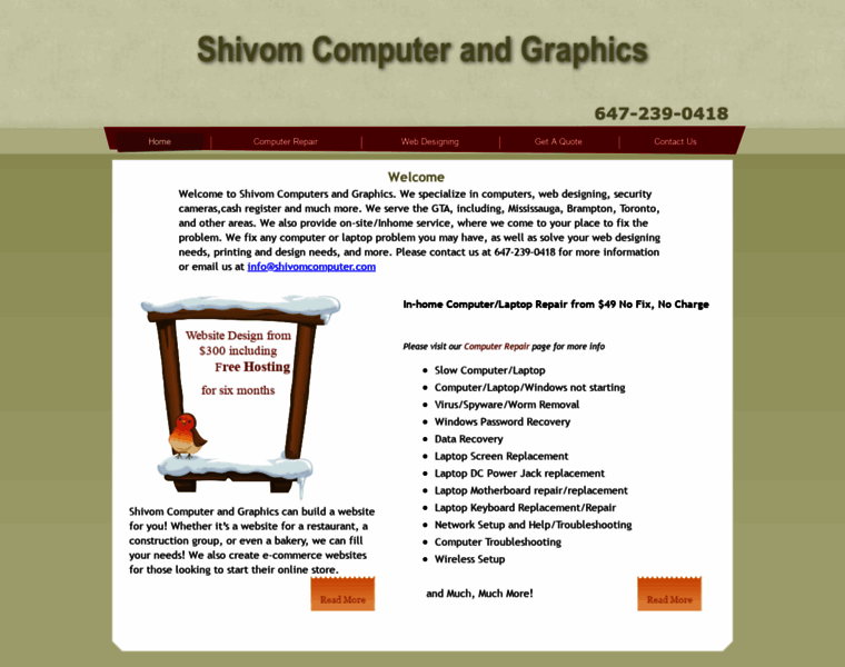 Shivomcomputer.com thumbnail