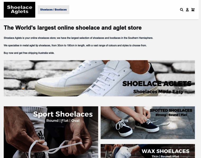 Shoelaceaglets.com thumbnail