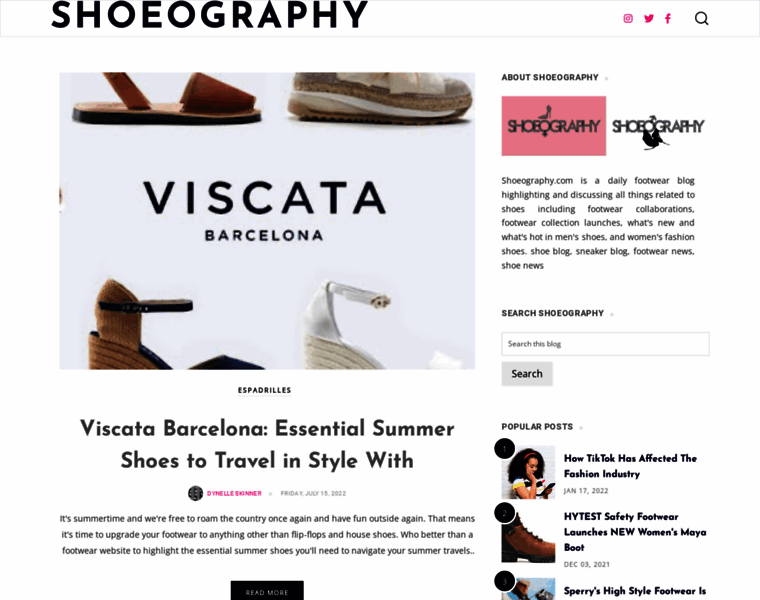 Shoeography.com thumbnail
