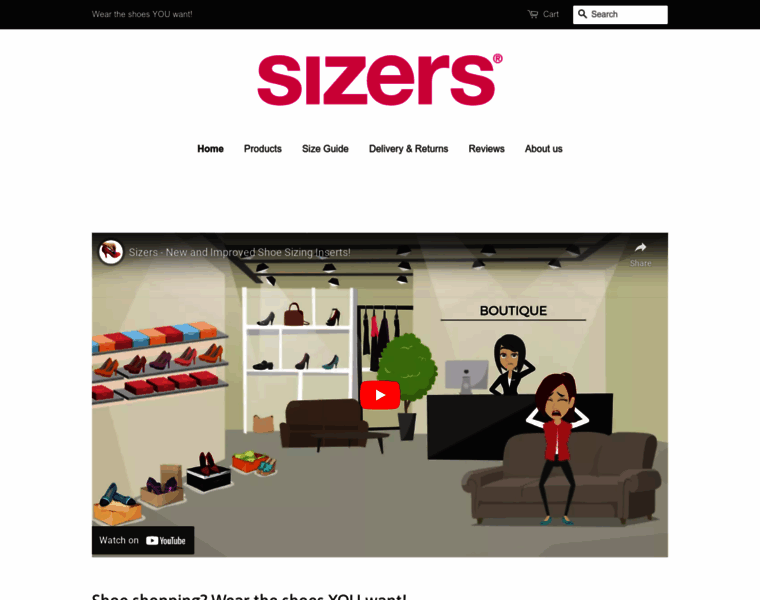 Shoesizers.com thumbnail