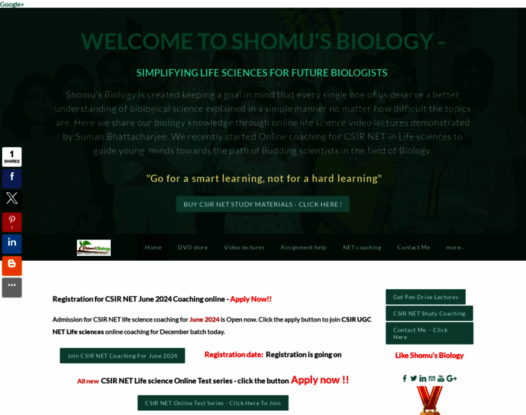 Shomusbiology.com thumbnail