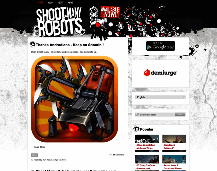 Shootmanyrobots.com thumbnail
