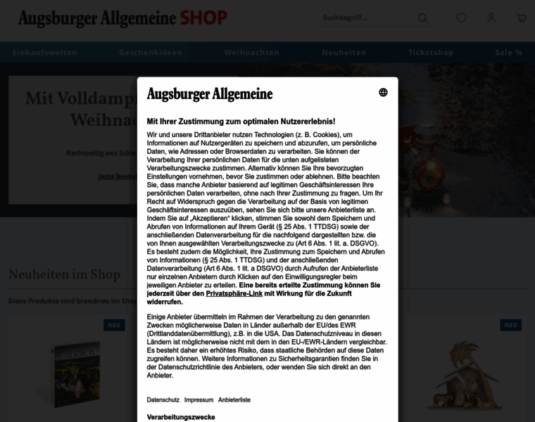 Shop.augsburger-allgemeine.de thumbnail