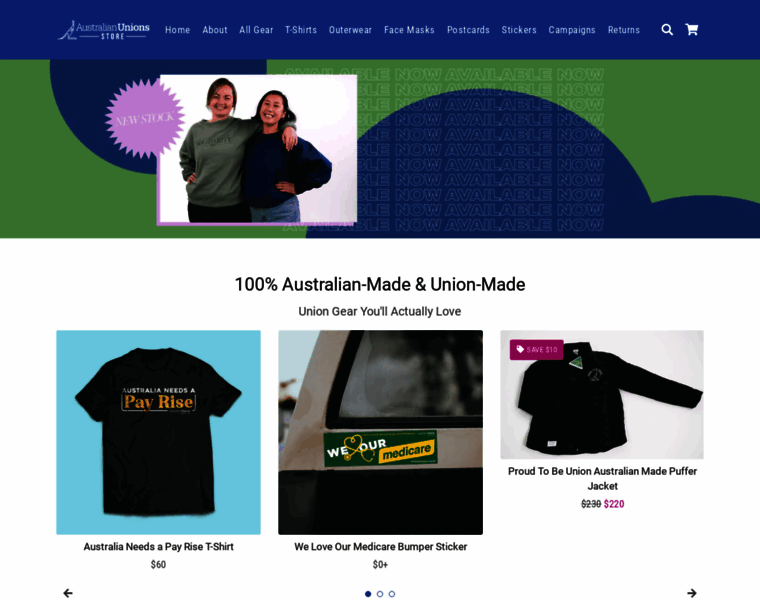 Shop.australianunions.org.au thumbnail