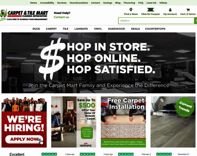 Shop.carpetmart.com thumbnail
