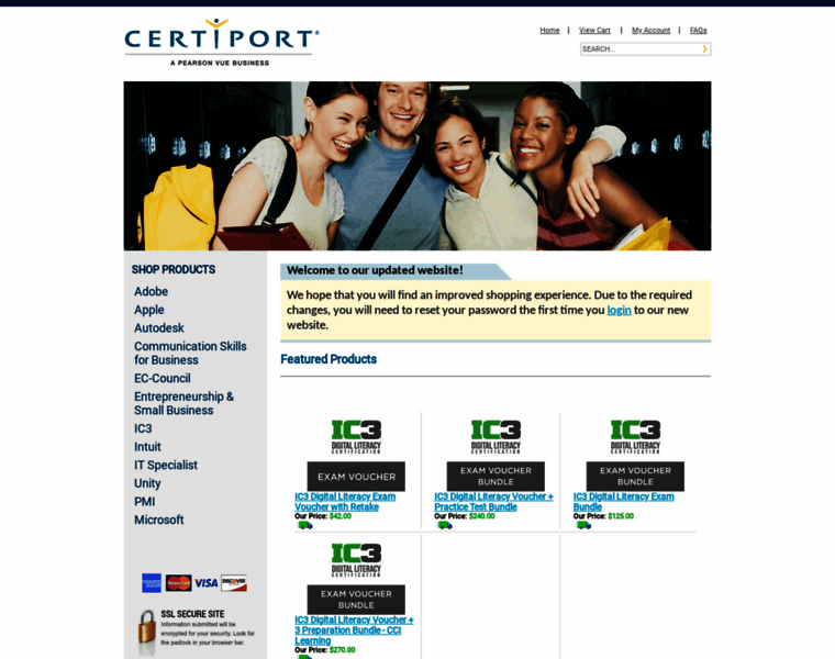 Shop.certiport.com thumbnail