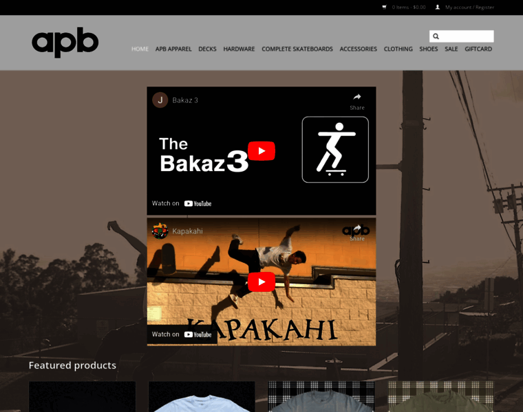 shop.downwithapb.com at WI. APB Skateshop - APB Skateshop LLC.